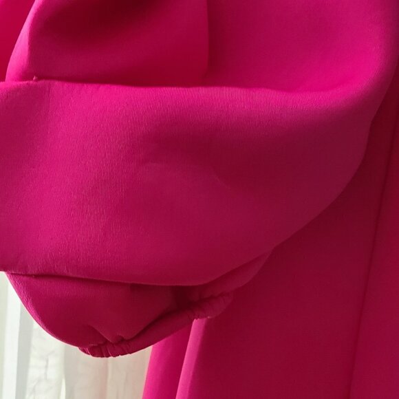 CQ BY CQ Mid Length Barbie Pink Off The Shoulder Cocktail Dress Size Small NWT - Picture 6 of 13